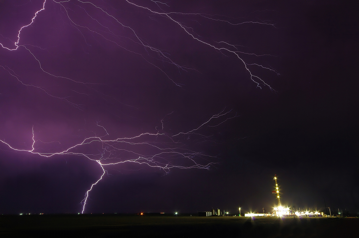  Electric Power-A lightning storm over Alva Oklahoma.